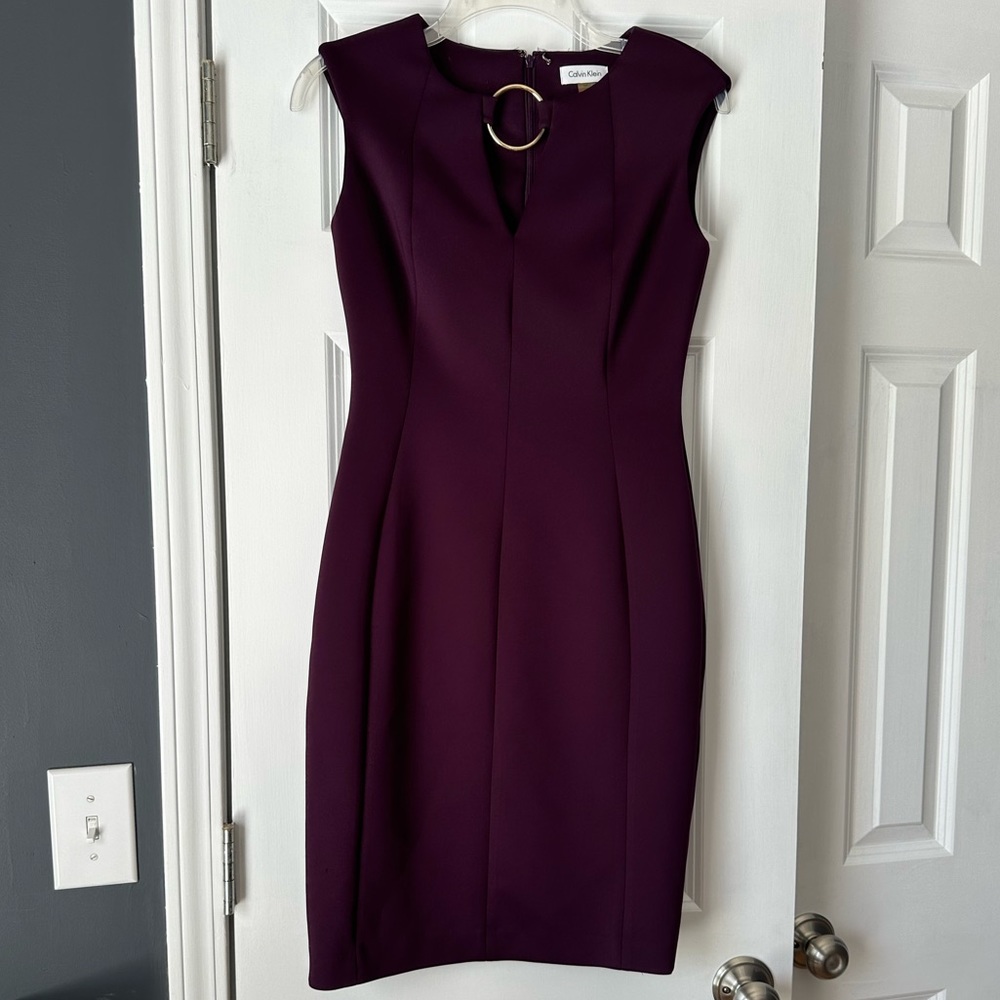 Calvin Klein Purple Sleeveless Dress